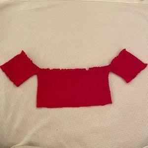 Red Cropped Top